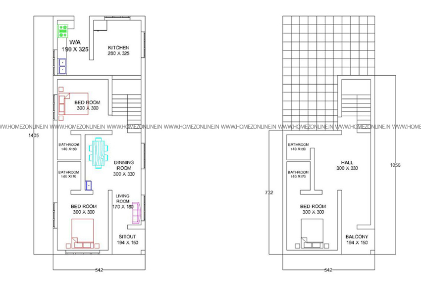 Double floor home plan