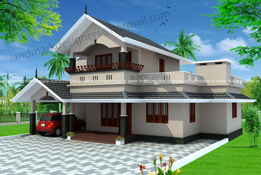 Simple home design on traditional style