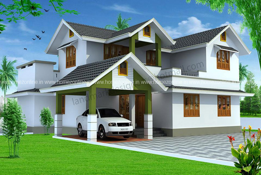 Kerala style home architecture in 2500 Sq Ft