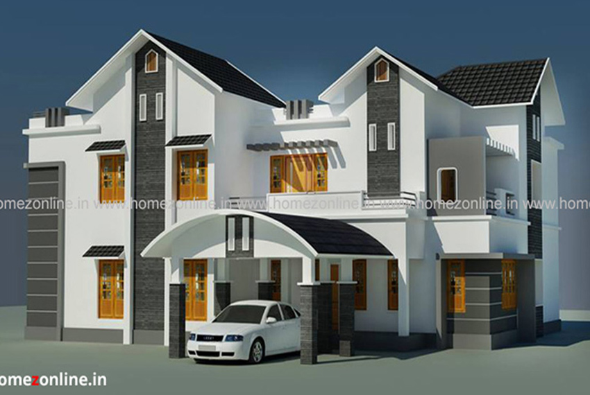 Modern luxury house plan in 3000 Sq Ft