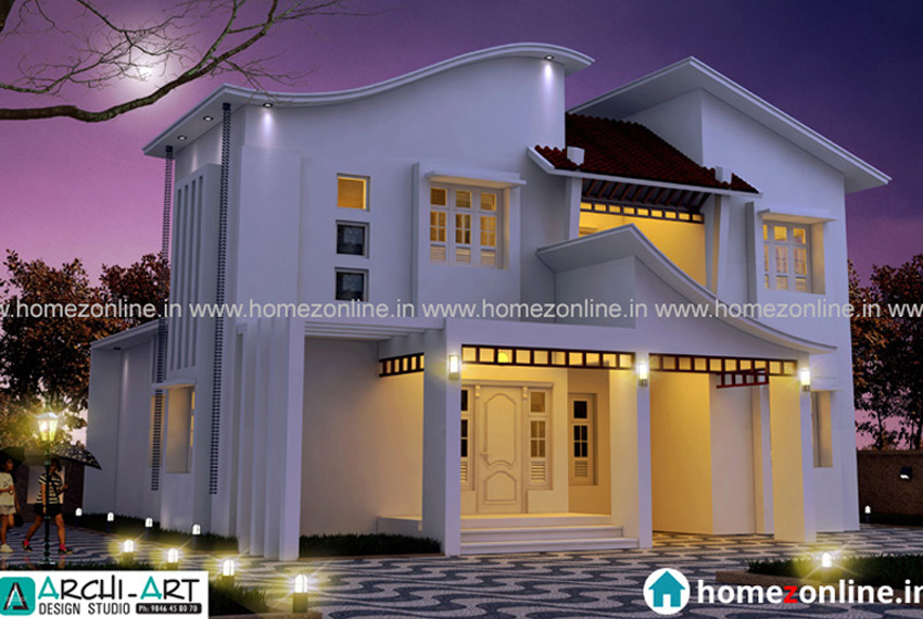 Two storey modern house design