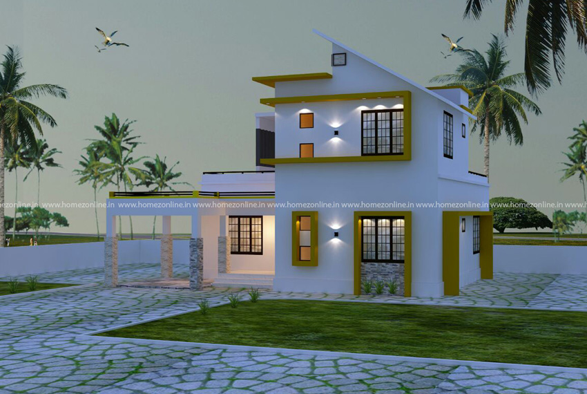 Low budget home design on double storey