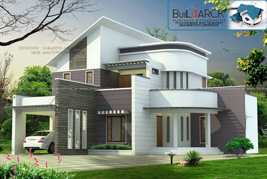 3 Bedroom house with a beautiful house roof design