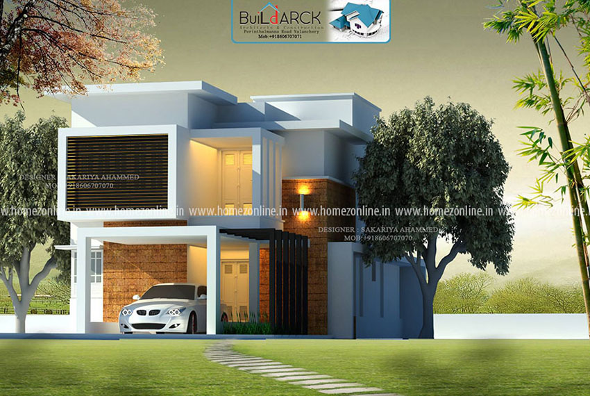 3 bhk house design on 1430 square feet