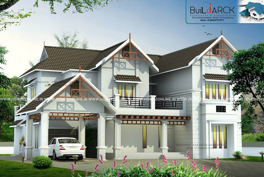 4 BHK house plan on 2800 square feet