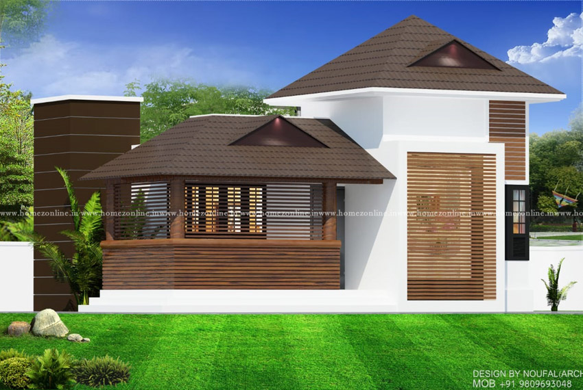 Simple 2 bedroom house in stylish design