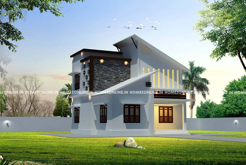 Two storey small house design with low cost