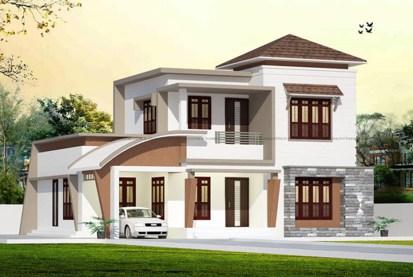 3 bedroom modern house with beautiful elevation design