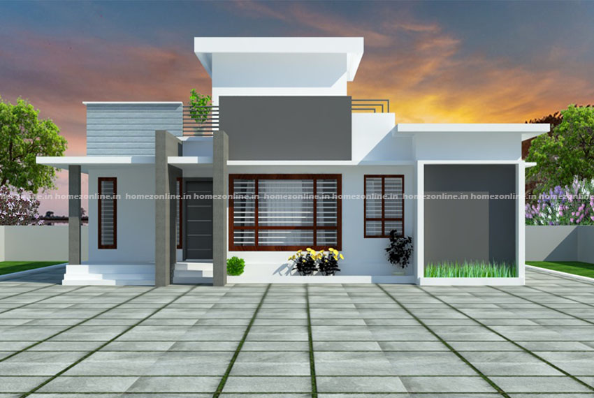 Beautiful single storey home with simple architecture