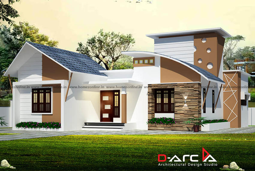 Best one floor house design with elegant exterior outlook