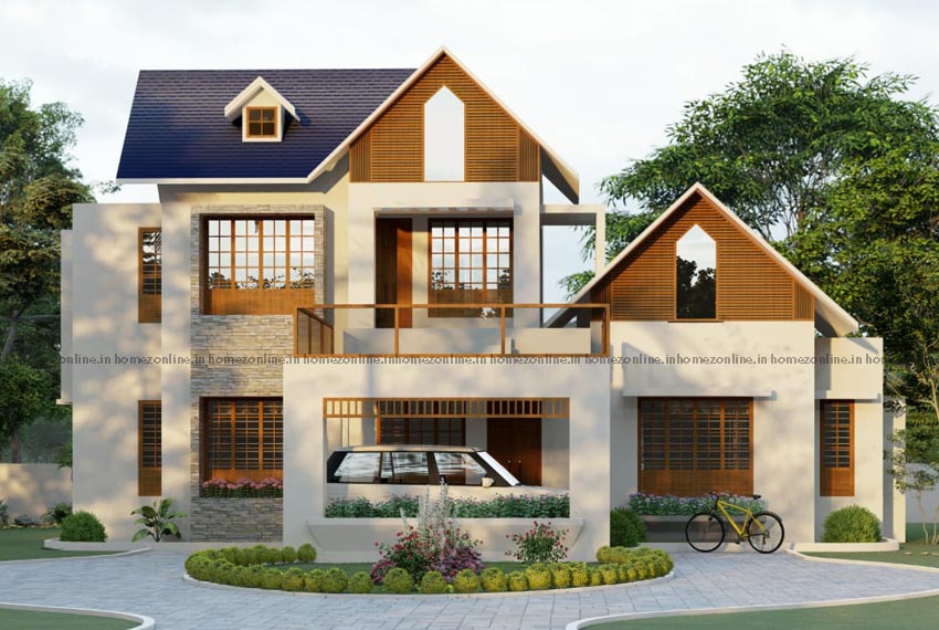 Elegant 2 storey house with amazing exterior overview