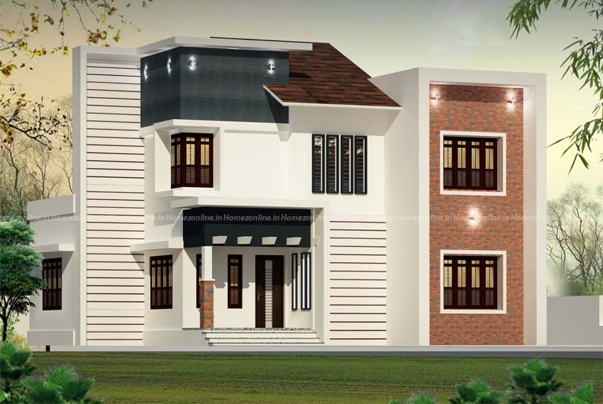 3 bhk small double storey home in 1750 sq ft