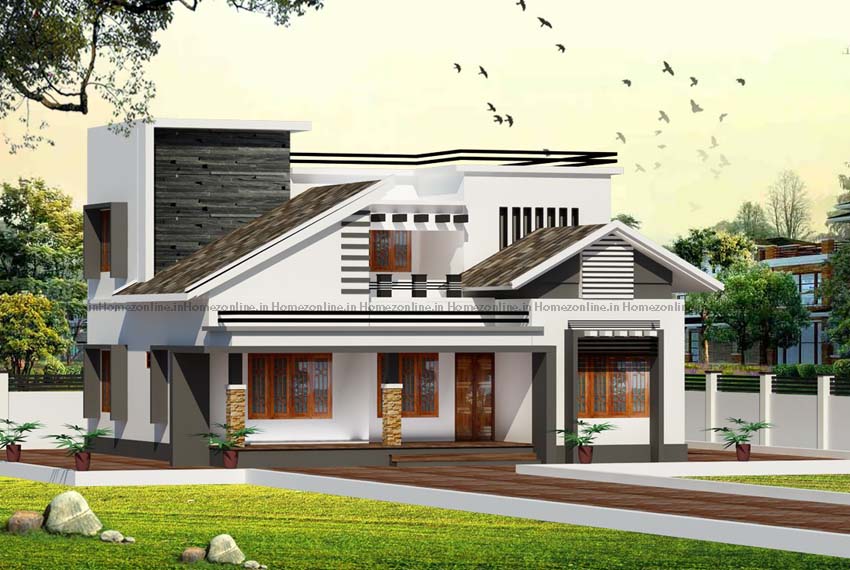 Alluring double storey home design