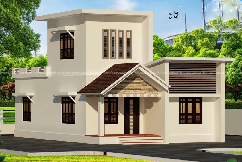 Best 2 bhk small house design on 1200 sq ft