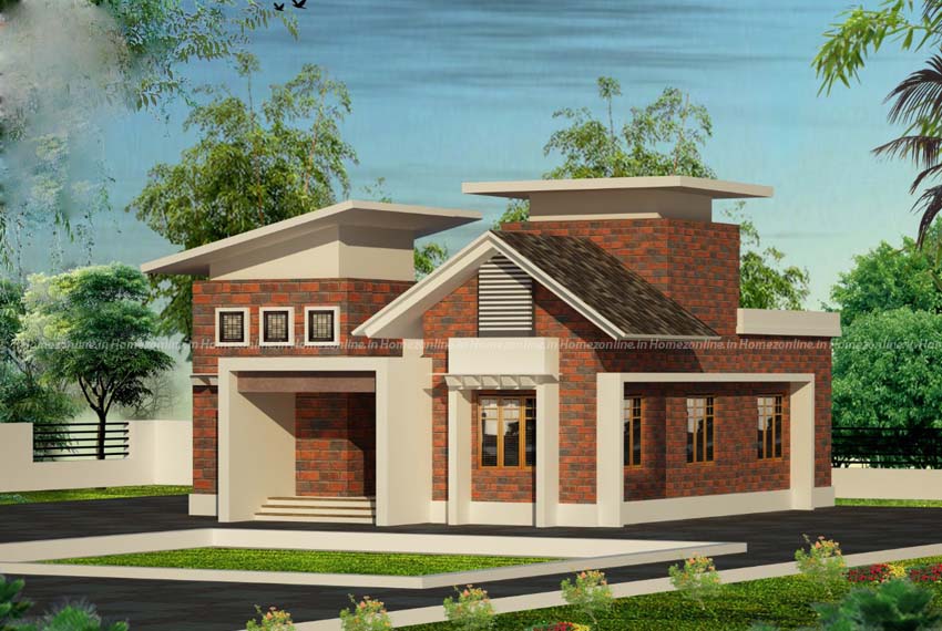 Brick style single storey home design