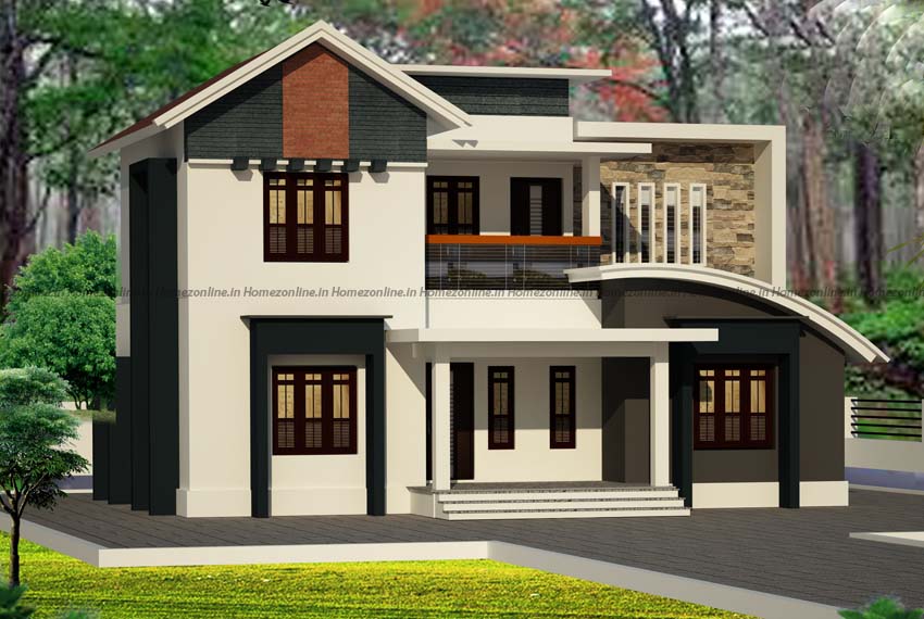 Contemporary two storey home with fine exterior