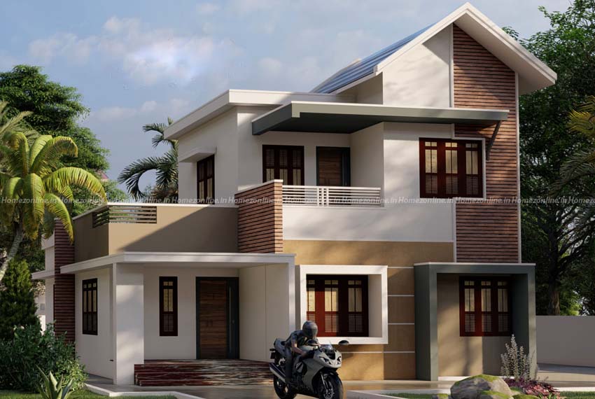 Simple and elegant duplex house design