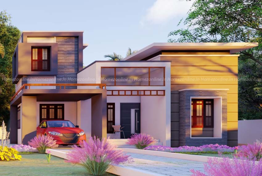 Simplex home design on resplendent exterior