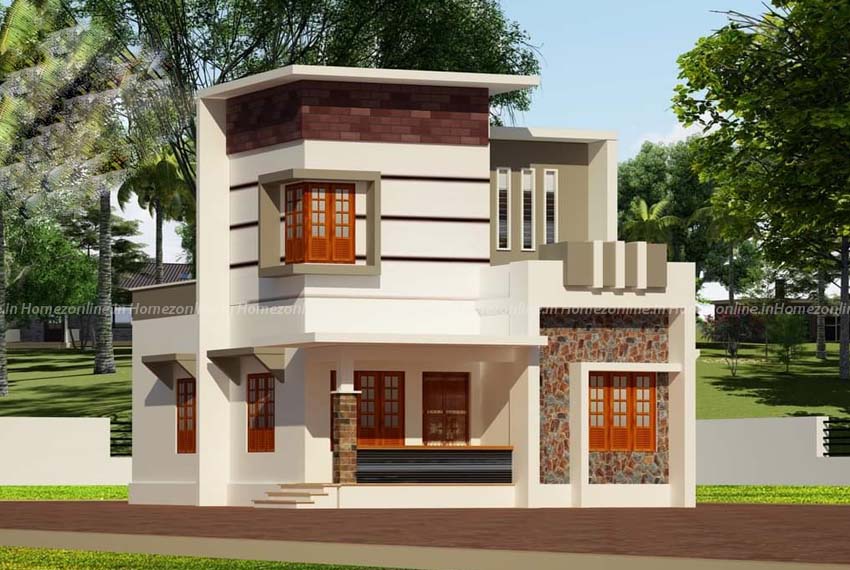 3 bhk small duplex home design