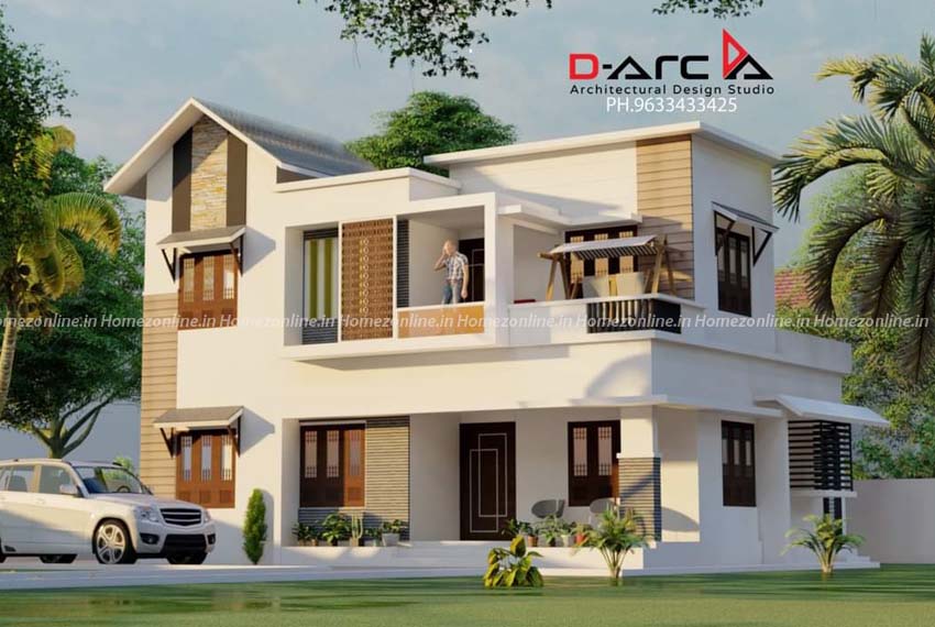 Contemporary double storey home with trending outer view