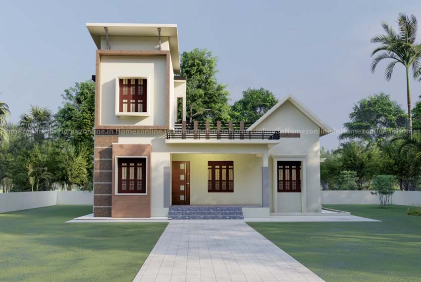 Graceful double storey home design