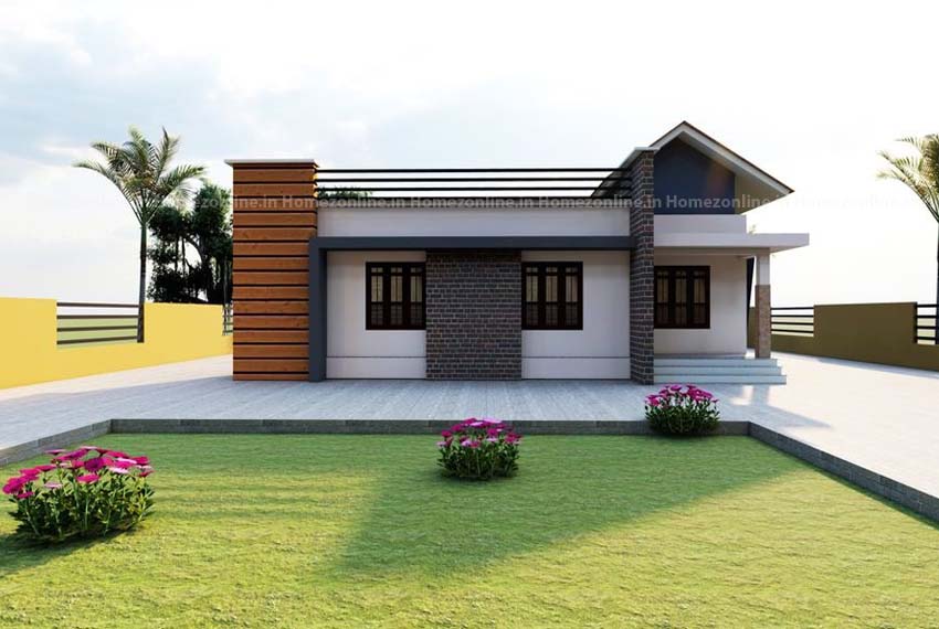 Pretty 2 bhk small home design