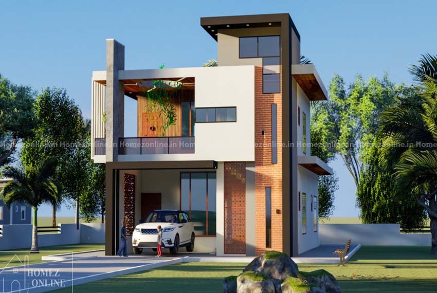 Stunning flat style duplex home design