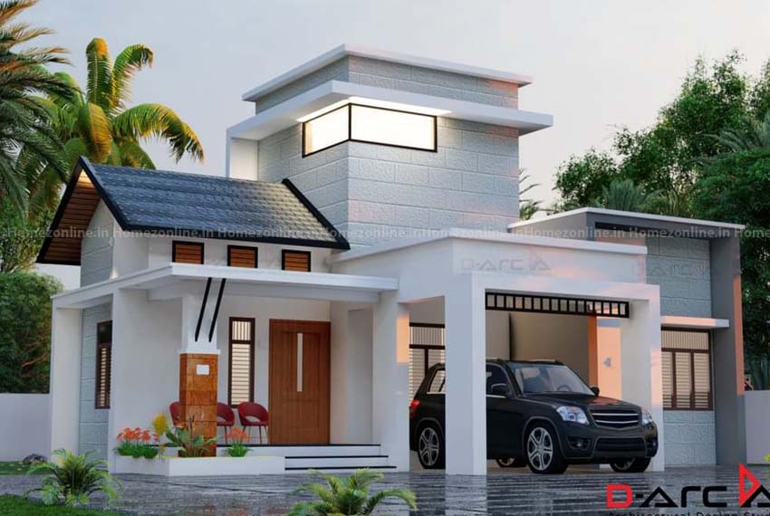 Elegant 2 bhk simplex home design