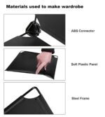Keshav International 12 Door Plastic Sheet Wardrobe Storage Rack Close... - Image 2