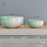 The Earth Store Handcrafted Tritone Green Matte 20 Piece Ceramic Dinne... - Image 4
