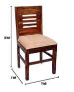 Wiprowood Shri Karni Handicraft Wooden Dining Chairs Only | Wooden Din... - Image 3