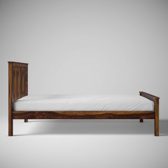 Furinno Sheesham Wood Queen Size Beds for Bedroom Living Room Home Woo... - Image 3