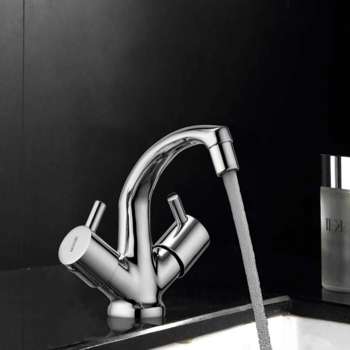 ALTON ALT2045 Brass Center Hole Basin Mixer, Chrome Finish - Image 3