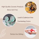 The Earth Store Handcrafted Tritone Green Matte 20 Piece Ceramic Dinne... - Image 7
