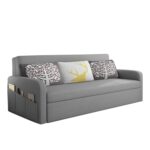 Casaliving Leymour 3 Seater Sofa Cum Bed for Living Room - (Dark Grey ... - Image 4