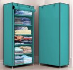 YouCopia Collapsible Wardrobe 6 Shelves Storage Clothes Storage Rack Q...