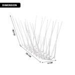 Kuber Industries Pack of 6 Transparent Bird Spikes for Pigeon Control ... - Image 3