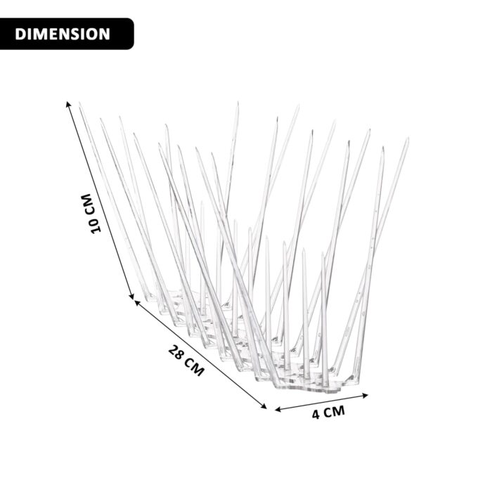 Kuber Industries Pack of 6 Transparent Bird Spikes for Pigeon Control ... - Image 3