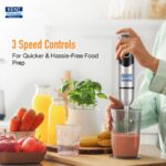 KENT Hand Blender Plus Chopper 450 W | Variable Speed Control | Turbo ... - Image 3