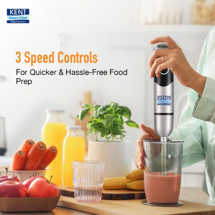 KENT Hand Blender Plus Chopper 450 W | Variable Speed Control | Turbo ... - Image 3