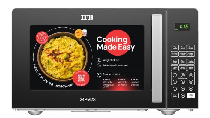 IFB 24 L Solo Microwave Oven (24PM2S, Stainless Steel Cavity with 69 I... - Image 1