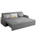 Casaliving Leymour 3 Seater Sofa Cum Bed for Living Room - (Dark Grey ... - Image 3