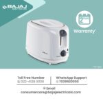 Bajaj ATX 4 750 watts 2-Slice Pop-up Toaster | Dust Cover & Slide Out ... - Image 6