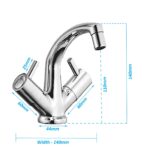 ALTON ALT2045 Brass Center Hole Basin Mixer, Chrome Finish - Image 5
