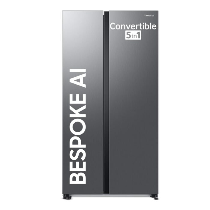 Samsung 653 L, 3 Star, Frost Free, Double Door, Convertible 5-in-1 Dig... - Image 1