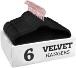 STAR WORK - Velvet Hangers Non-Slip Velvet Hangers Premium Suit Hanger...