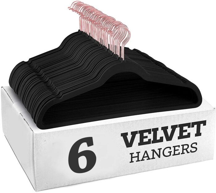 STAR WORK - Velvet Hangers Non-Slip Velvet Hangers Premium Suit Hanger... - Image 1