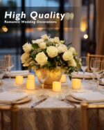 Homemory Flameless Votive Candles, 24PCS Flickering Battery Operated L... - Image 2