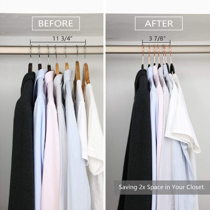 STAR WORK - Velvet Hangers Non-Slip Velvet Hangers Premium Suit Hanger... - Image 7