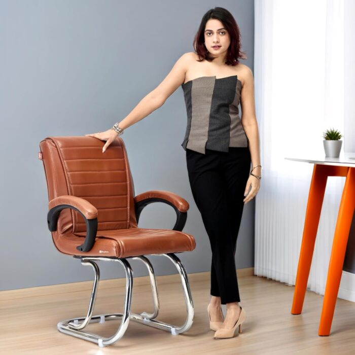GOYALSON Home Exclusive Visitor Study Reception Chair with arm Rest an... - Image 3